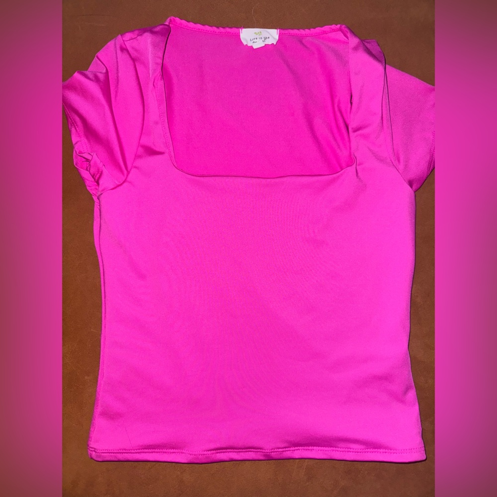 Vibrant Pink Sleeveless Top